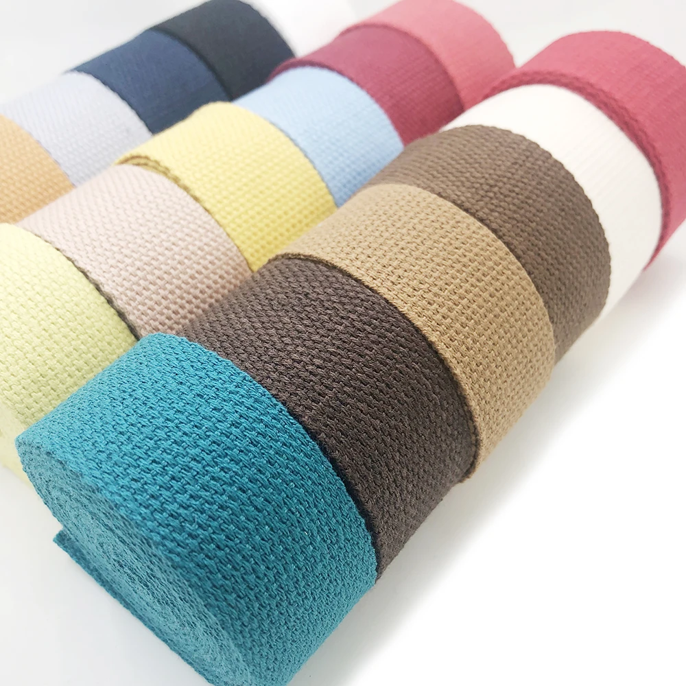 Canvas Ribbon Belt 3 Yards 32mm Bag Cotton Webbing Polyester/Cotton Webbing Knapsack Strapping Sewing Bag Belt Accessories canvas belt canvas ribbon belt