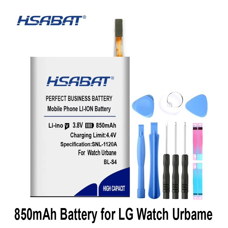 HSABAT BL-S4 850mAh Аккумулятор для LG Watch Urbane LTE EAC62618601 батареи