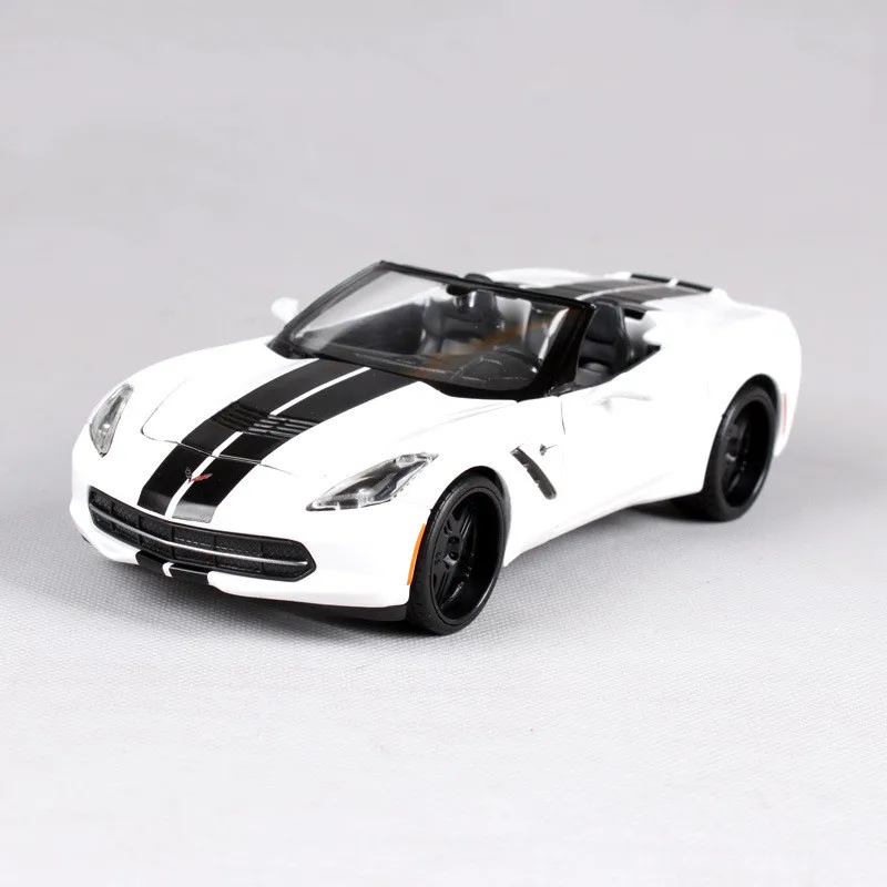 Изысканный подарок 1:24 Chevrolet Corvette спортивный автомобиль сплав модель, моделирование литой коллекции украшения