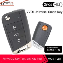 Универсальный умный бесконтактный ключ KEYECU Xhorse XSMQB1EN с 3 кнопками, умный ключ MQB для VVDI Key Tool VVDI2 XSMQB1EN
