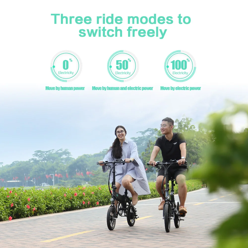 FIIDO D2S складной электрический велосипед с тремя режимами езды ebike 250 Вт Мотор 25 км/ч 25-40 км Диапазон e велосипед 16 дюймов шина Электрический велосипед