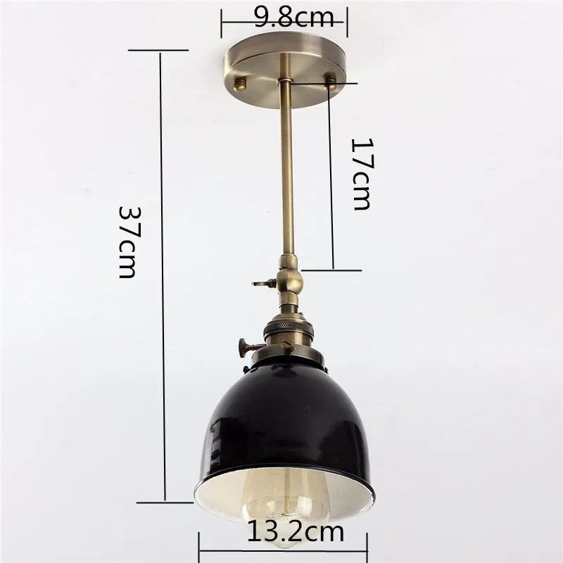 E27 Modern Wall Lamp Vintage Loft Wall Light Edison Bulb Plated Iron Retro Industrials Home Lighting Bedside Lamp 110-240V