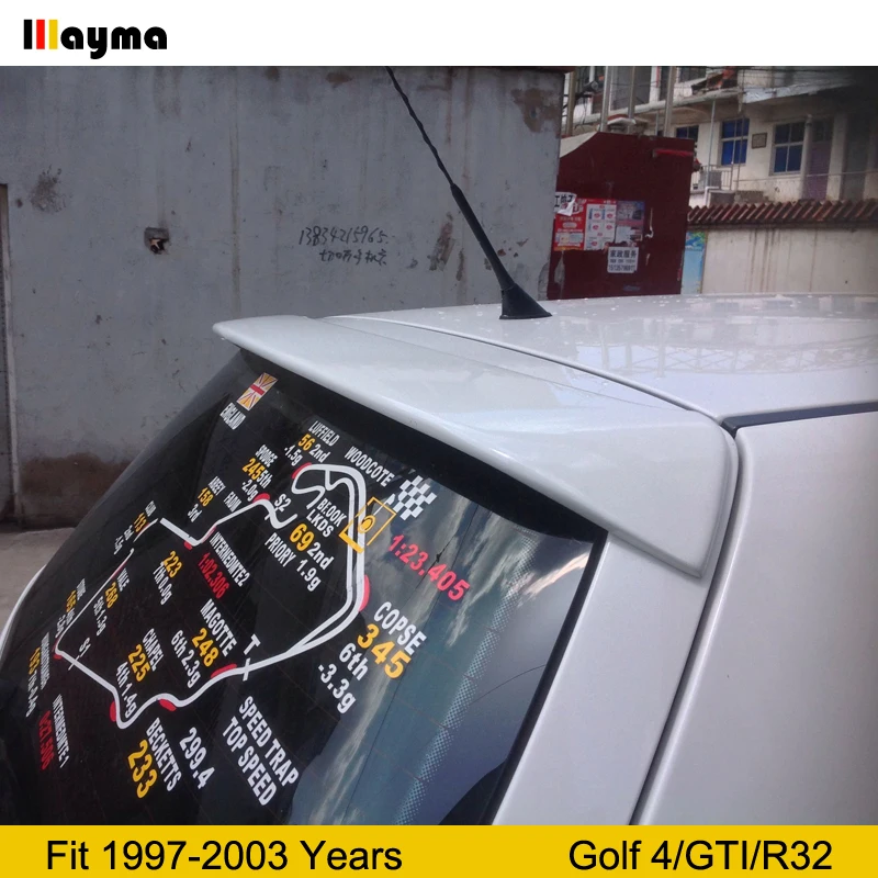 Спойлер на крышу R32 из АБС пластика для VW Golf 4 Hatchback GTI 1997 2003 лет матовый серый