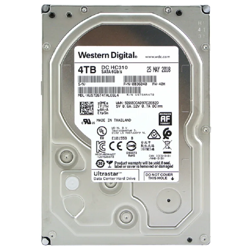 Western Digital 1TB 2TB 4TB 6TB 8TB 10TB Ultrastar DC HC320 SATA HDD 7200 RPM clase SATA 6 Gb/s 256