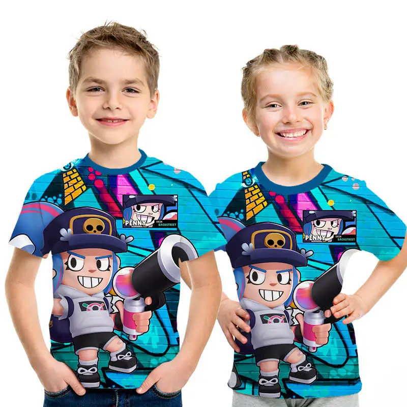 Новая футболка для детей 6, 7, 8, 9, 11, 12 лет, Забавные футболки с 3D принтом для мальчиков и девочек, костюм, детская одежда, детские футболки - Цвет: NT-289