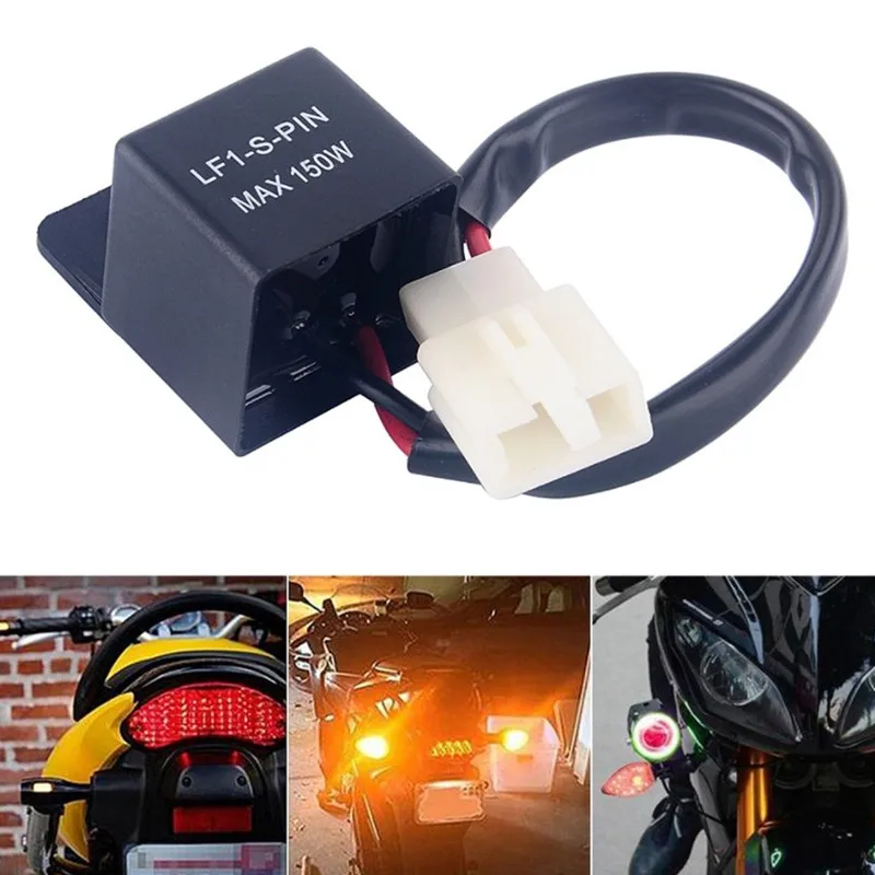 12V 2 Pin Motorcycles LED Turn Light Flasher Relay Turn Signal Rate Control Blinkrelais Suitable For Most Honda Kawasaki Yamaha motorcycle led lights,motorcycle accessories