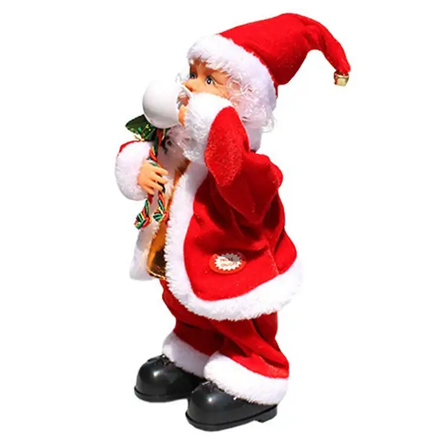 Santa Claus Electric Music Doll Christmas Decors New Year Gifts For Kids Santa Claus Doll Twerking Singing Xmas Decoration Home 4