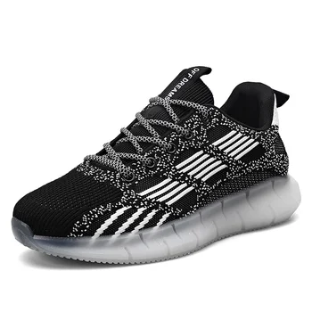 

Shoes Men Flying Woven Sneakers Breathable Mesh Casual Shoes Comfortable Male Flats Walking Shoes Men Trainers Zapatos Hombre