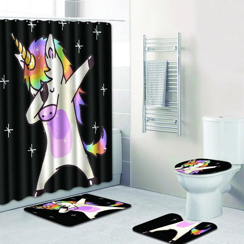

Animal Pattern Shower Curtains Waterproof Polyester Modern Bathroom Curtain Washable Home Bath Decor Curtains With 12 Hooks