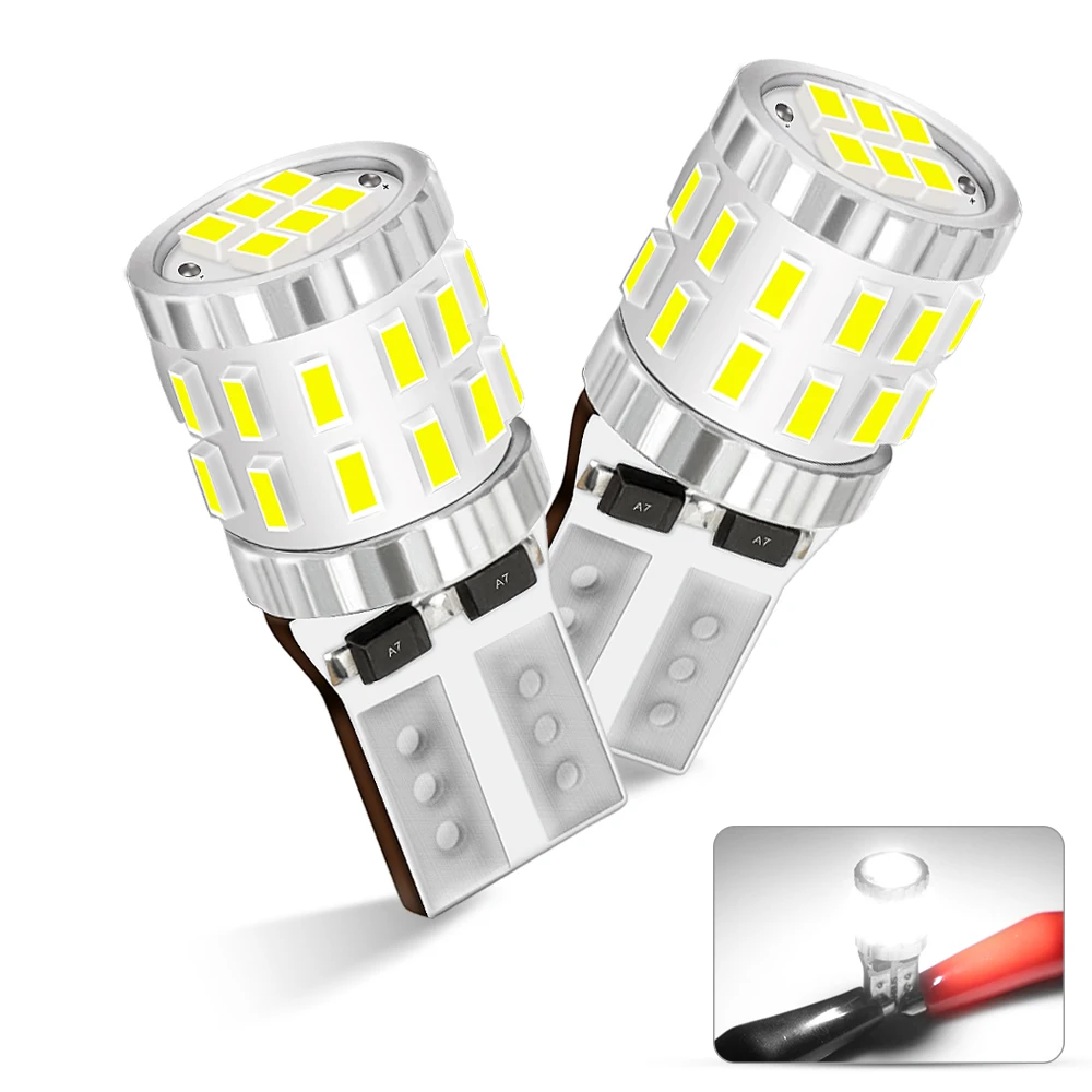 NOVSIGHT 10 шт. высокое качество T10 W5W супер яркий 3014 Светодиодный потолочный светильник для чтения в салоне автомобиля 30 светодиодный s лампы 6500K 300LM