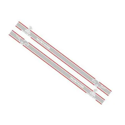 Red with Silver Спорт гоночный стиль Боковая дверь полоса пленка Талия линия наклейка винил для Ford Mustang - Название цвета: Red with Silver