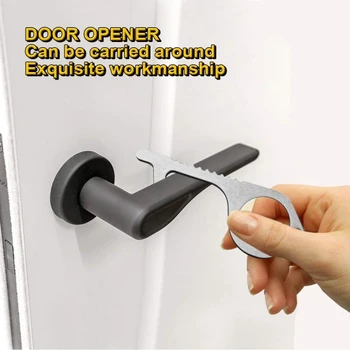 

Safety Door Opener No Touch key Portable Anti-germ Elevator Button Drawer Door Handle Assistant safe Contactless Tool Assistant