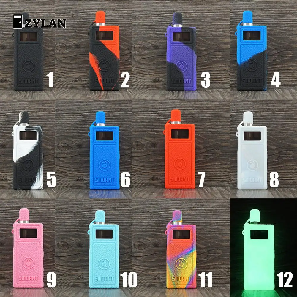 Силиконовый чехол ZYLAN для вейпа Smoant Pasito резиновый черный синий красный|Бамперы| |