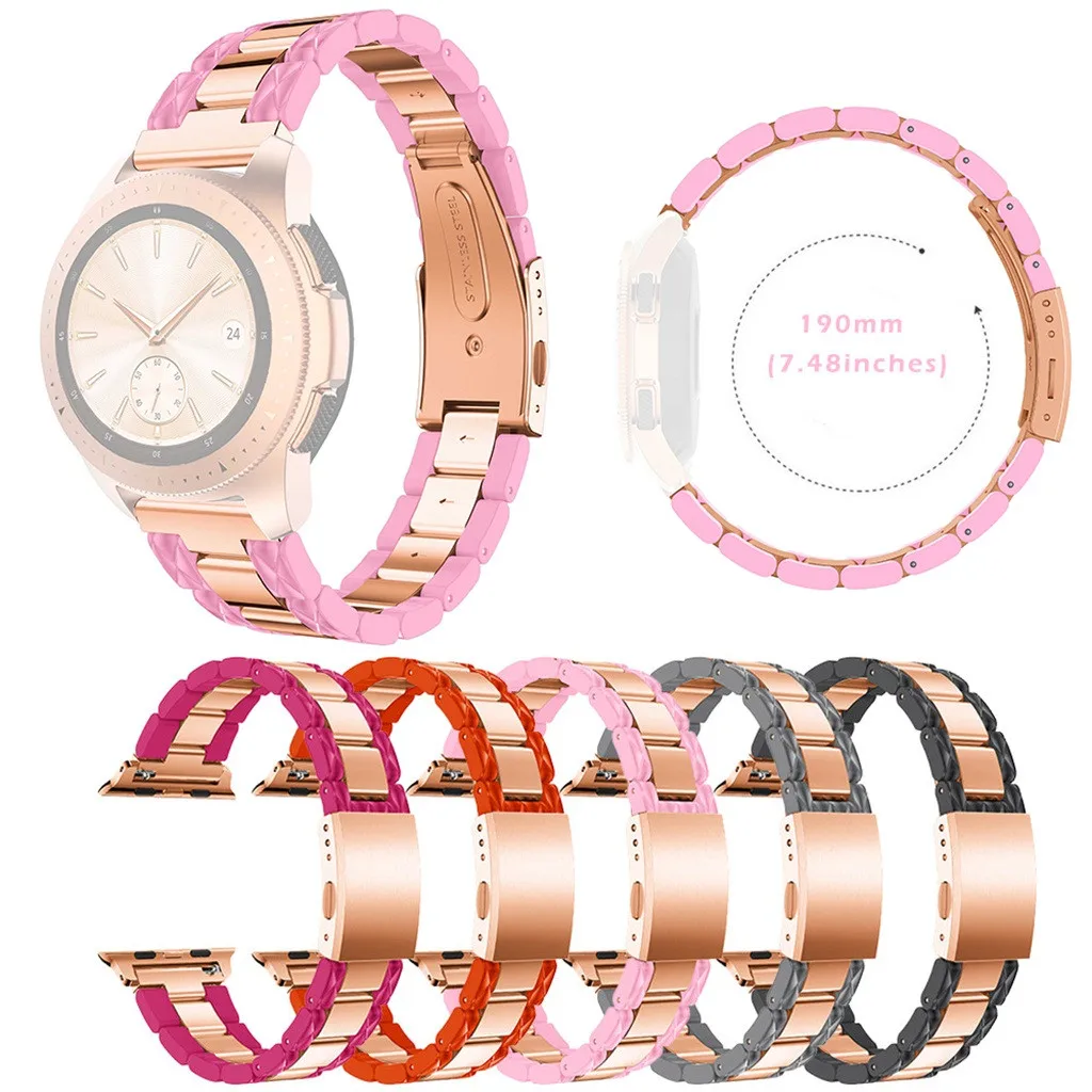 Нержавеющая сталь Quick Release Easy Fit Wirstband для samsung Galaxy Watch 42 мм браслет ремешок Часы Наручные Ремни 5 цветов 19Nov06