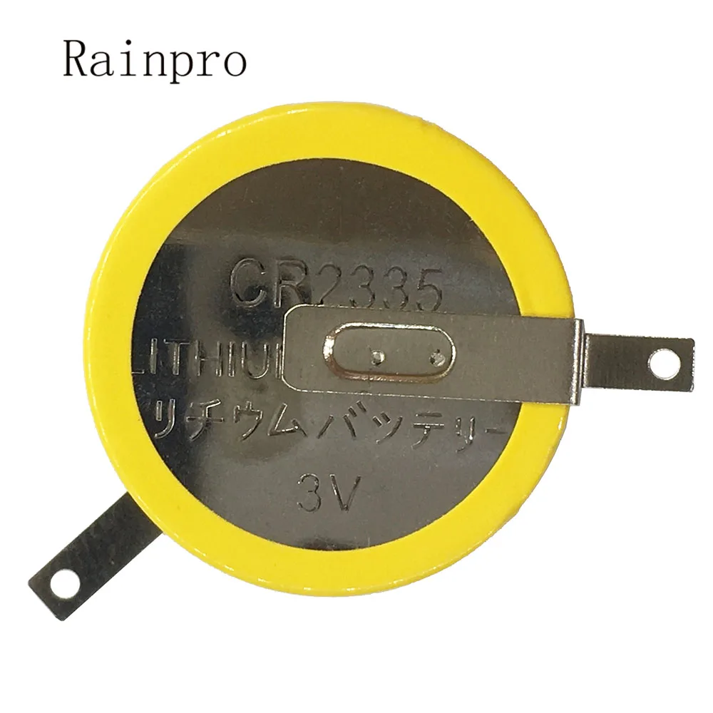 

Rainpro 2PCS/LOT CR2335 2335 3V 130 Degree Welded Foot Button Battery