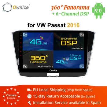 

Ownice K1 K2 K3 k5 k6 2Din Octa Core Android 9.0 4G DSP 360 Panorama Car DVD Player Stereo Radio For Volkswagen VW Passat 2016