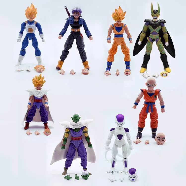 

Dragon Ball Mobile Can Figurine Model Doll Toys Ultra-Three Sun Wukong Gohan te nan ke si Garage Kit Doll