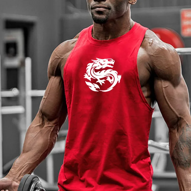 

Male Bodybuilding I-shape Vest Sleeveless Muscle Dog Motion Training Aerobics