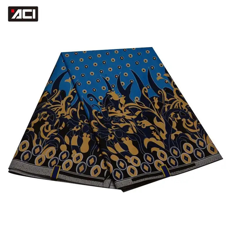 

ACI Ankara Fabric African Real Wax Print Tissu Wax African Print Fabric 6 Yards/Piece New Veritable Wax 2019 African Wax Fabric