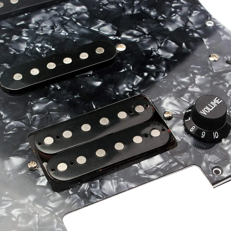 Гитара Pickguard 3-Ply SSH загруженный Prewired Humbucker Pickguard пикапы Набор для Strat ST электрогитара черный жемчуг