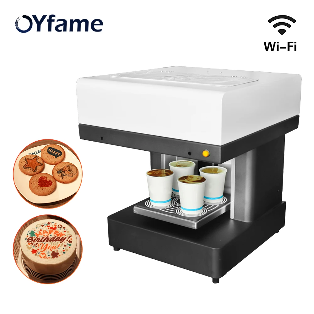 OYfame автоматический селфи кофе принтер 4 чашки печенье торт шоколад принтер DIY принтер кофе латте печатная машина с Wifi