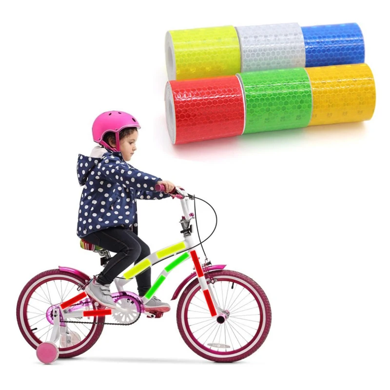 Bike Body Reflective Safety Stickers Reflective Safety Warning Conspicuity Tape Film Sticker Strip Bicycle Accessories