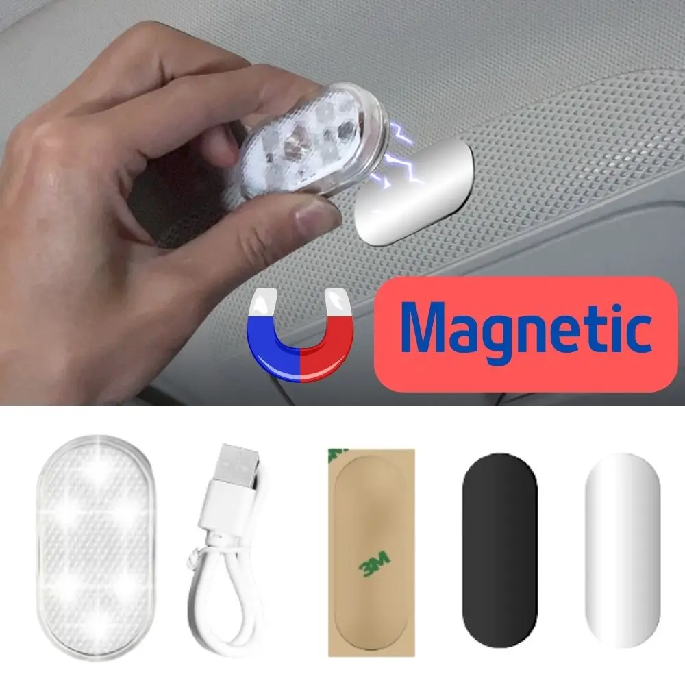 Magnetic Car Interior Lights Touch Light Hand Roof Magnets Ceiling Lamp Indoor Lighting Night Reading |