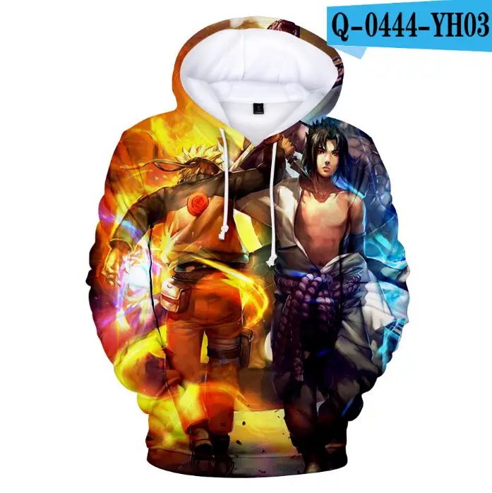 color at picture Childen NARUTO 3D Hoodies Boys/girls Hooded With Cap Sweatshirt Spring/Autumn Fashion 3D NARUTO Hoodis Tracksuits Pullover Tops - Цвет: color at picture