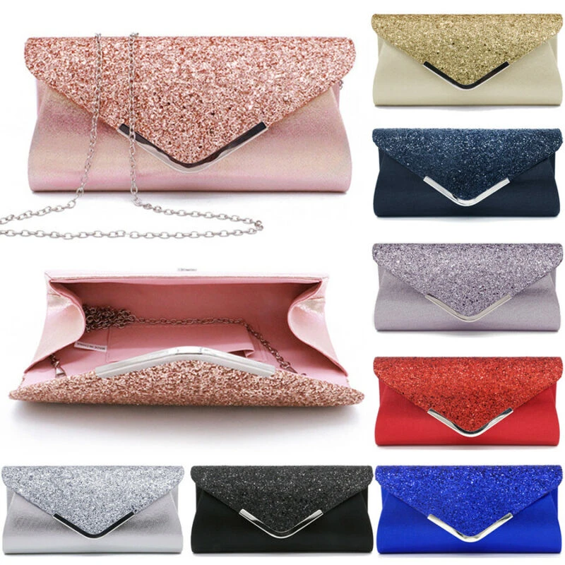 Bolso de mano de lentejuelas para mujer, Cartera de noche para boda y fiesta, a la moda|Carteras| AliExpress