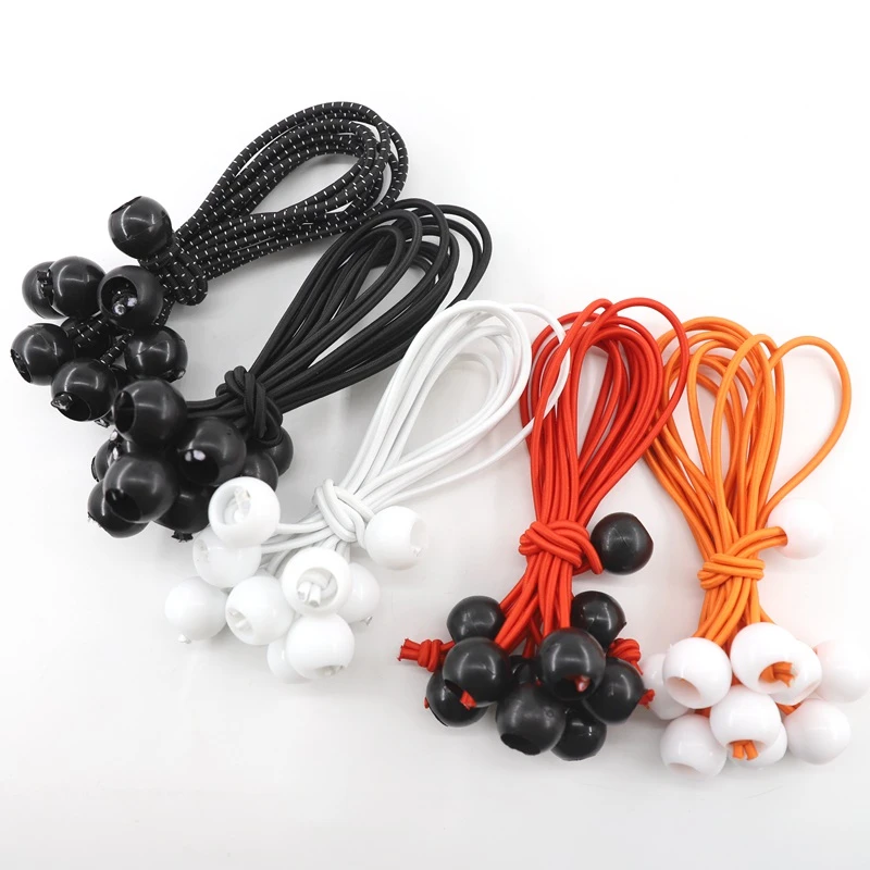 Elastic Fixed Plastic Rope Ball Tarpaulin Trampoline Tent Bungees Cords