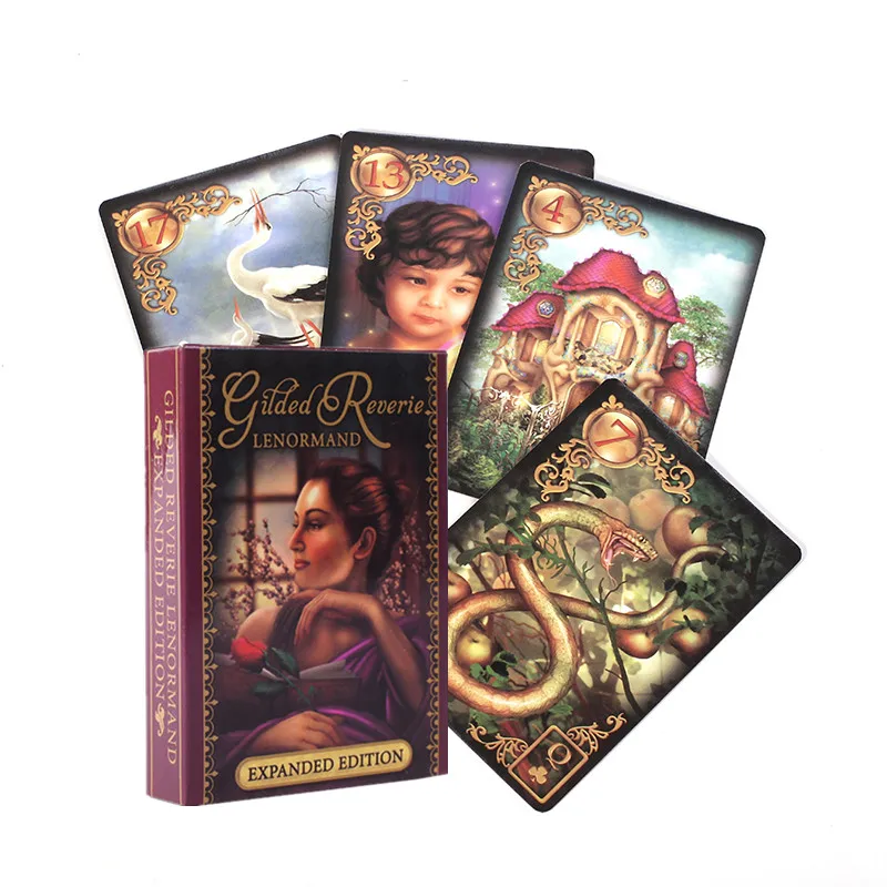 

New Oracle Tarot Cards glided reverie lenormand expanded edition Board Deck Games Palying Cards For Party Game