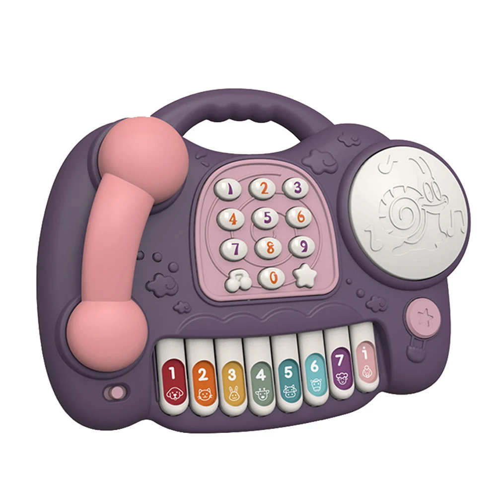 Детский многофункциональный пианино мобильный телефон полка барабан игрушка музыкальный бубен ребенок Раннее Образование забавная игрушка Рождественский подарок