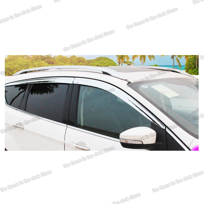 Lsrtw2017 PC Abs Автомобильная оконная дождевая защита для Ford Kuga Escape 2013 2014 2015 2016 2017 2018