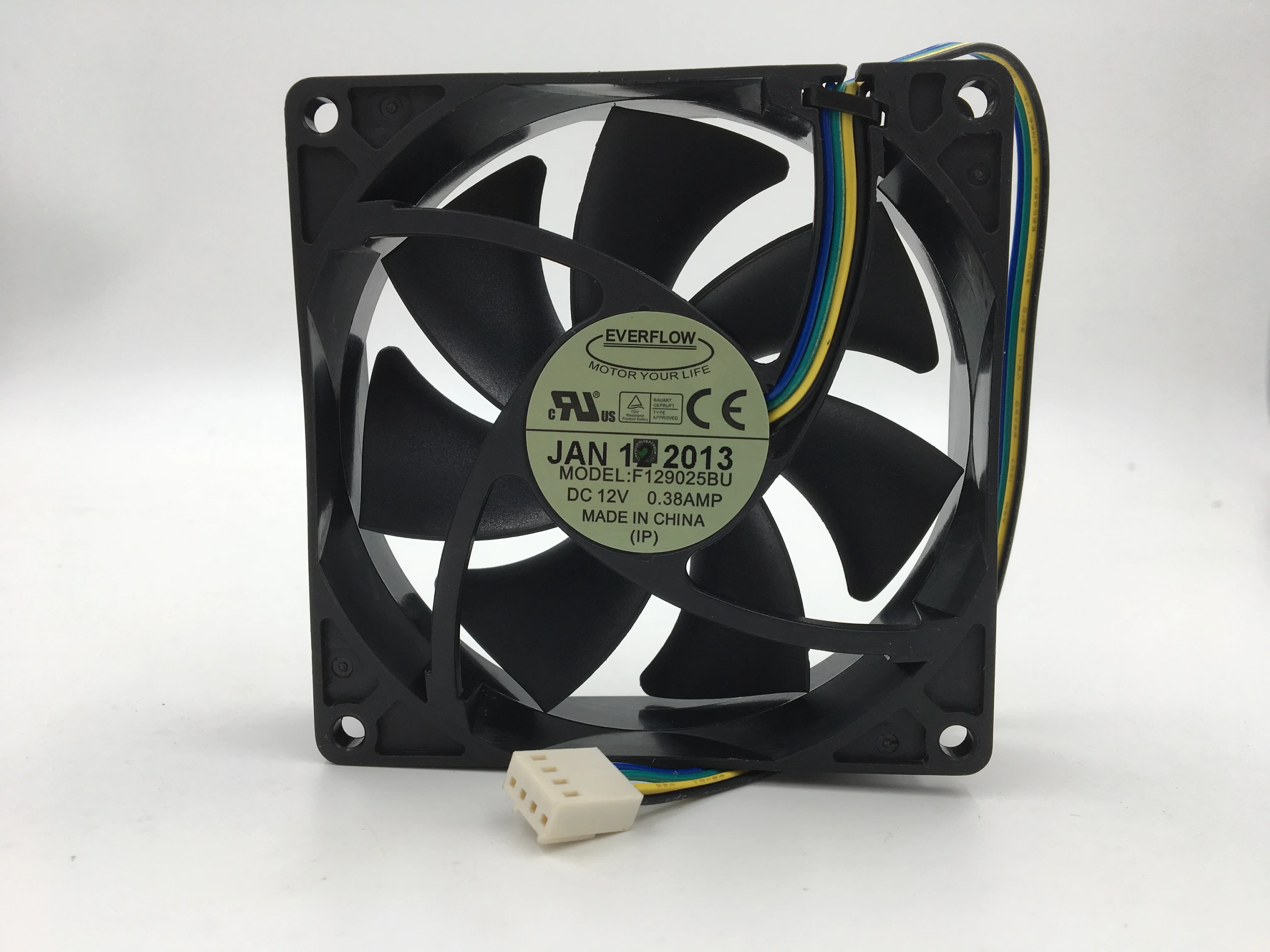 Pwm вентилятор новый оригинальный EVERFLOW F129025BU 9 см 9025 12 В 0.38A 4 линии компьютер pwm