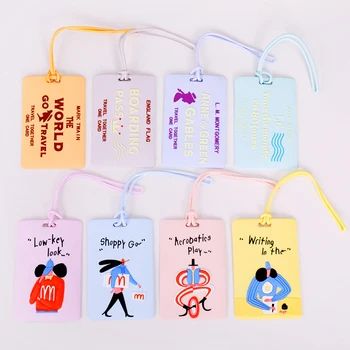 

100% Brand new luggage and bags accessories luggage tags PVC soft rubber travel ID Address holder label