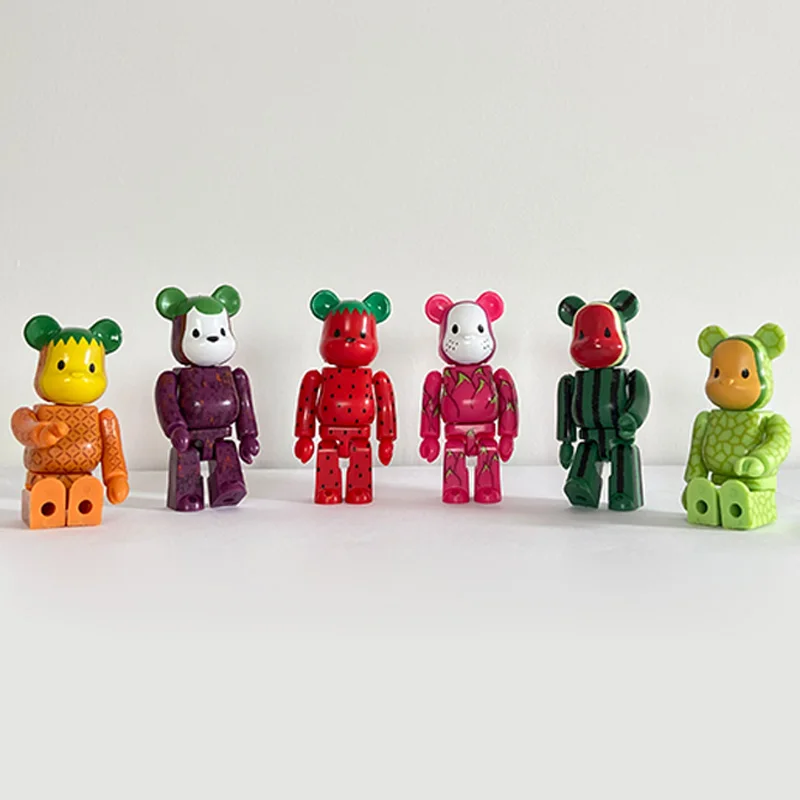 6 Buah/Lot 7CM Bearbricklys Lucu Figur 