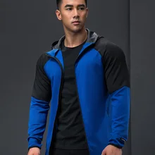 Зимняя спортивная куртка, Мужская толстовка, спортивное пальто для фитнеса, с капюшоном, на молнии, одежда для спортзала, спортивная одежда, свободные куртки для бега