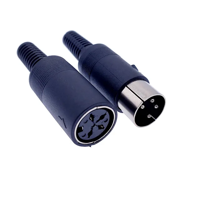 4 Connettori DIN 6 Pin Maschio MEIRIYFA - Per Audio MIDI, Saldatura, Per Tastiere E Mixer
