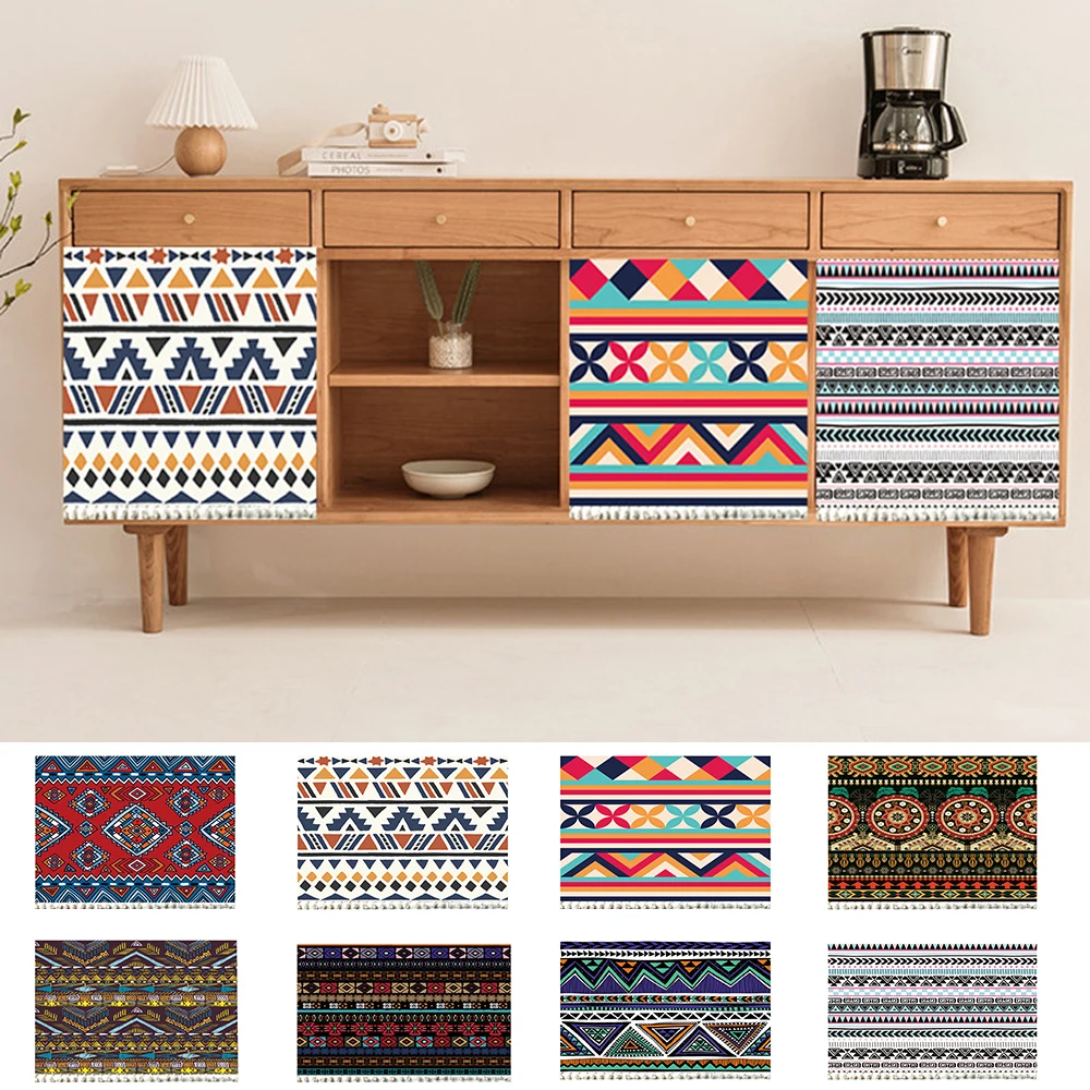 Короткие занавески в стиле бохо пыленепроницаемые полузанавески для шкафа