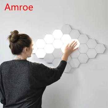 

Quantum lamp led Hexagonal Modular Touch Sensitive Smart Lighting Night Light Magnetic Hexagons Creative Decoration Wall Lampara