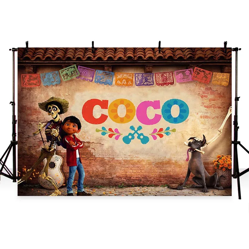 MEHOFOTO Coco день рождения Фото фоны детская вечеринка баннер пользовательские фотографии фоны реквизит Хэллоуин студия фоны
