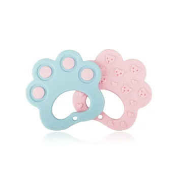 

Dog Claw Shaped Teether Food Grade Silicone Baby Teeth Toy Children Teether Baby Care Multiple Colors Available