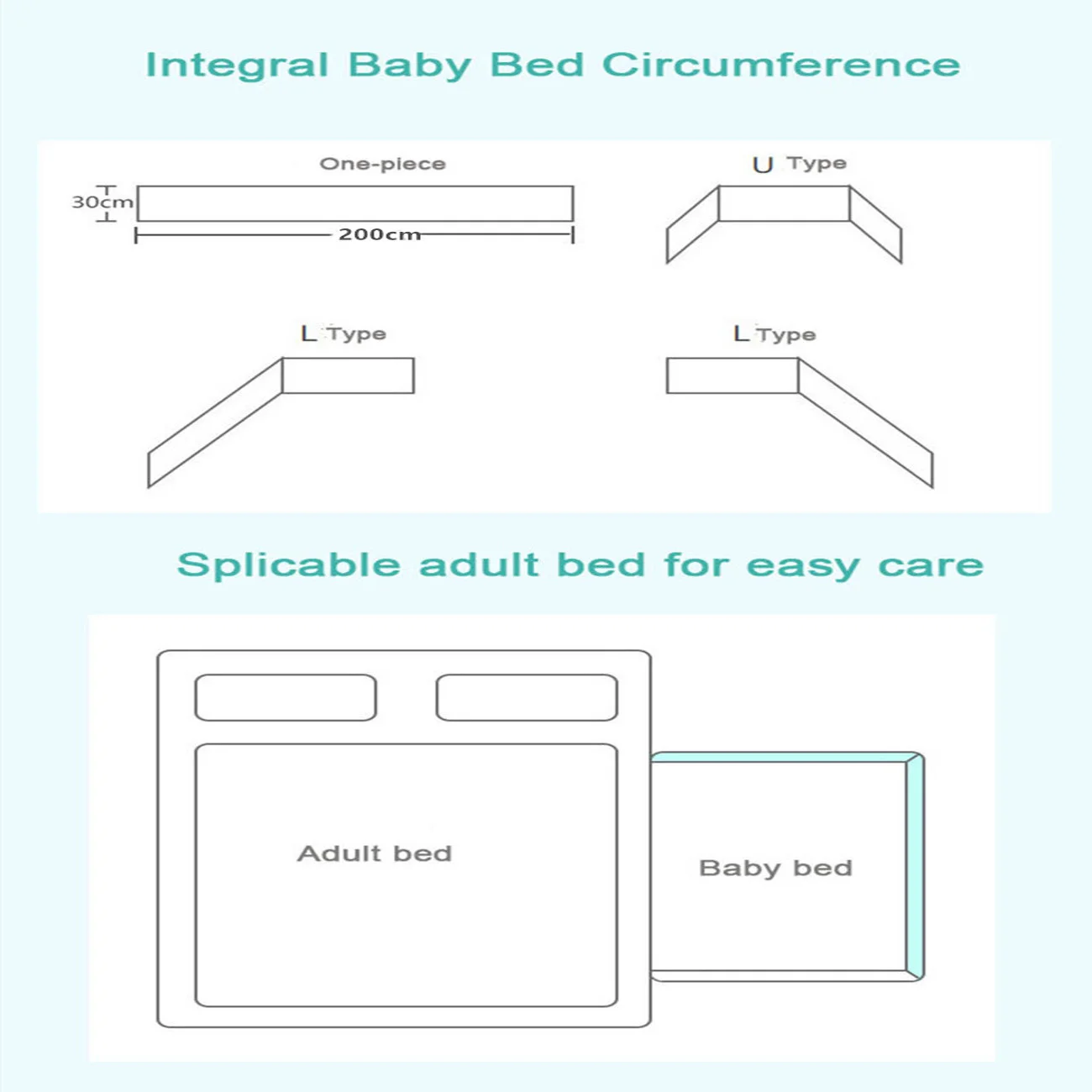 Crib Bumper Baby Crib Bumper Chichonera Cot Protector for Infant
