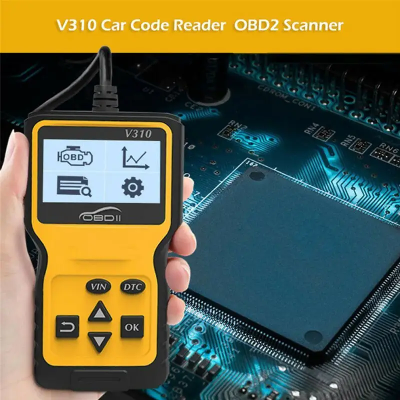 Стиль Ancel V310 считыватель кода OBD сканер автомобиля проверка двигателя неисправности диагностический инструмент 80mA