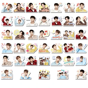 

Nikier 40PCS Korean Star Sticker Ikon Combination Mini Expression Stickers Stationery Decoration DIY diary stickers