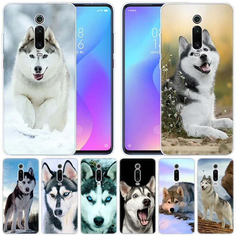 

Soft Case Alaskan Malamute Siberian husky dog for Xiaomi Pocophone F1 Mi 9T Pro CC9 CC9E 9 9SE 8 A3 A2 Lite A1 5X 6X Mix3 Play