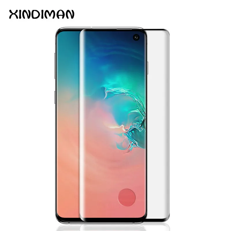 XINDIMAN Высокое качество полное Защитное стекло для samsung galaxy S10 5D черное прозрачное