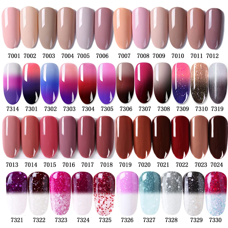 

GWSMOONQ Gel Polish Set All For Manicure Semi Permanent Vernis top coat UV LED Gel Varnish Soak Off Nail Art Gel Nail Polish