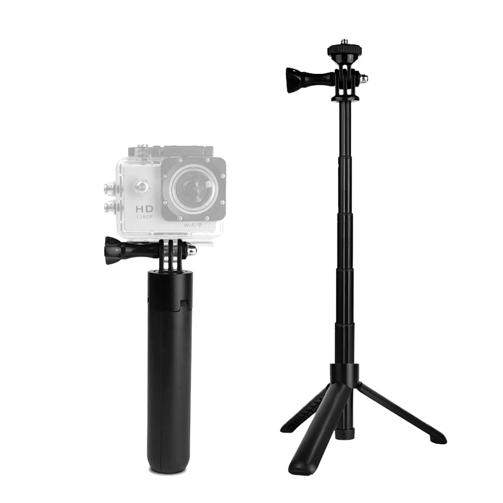 Раздвижная селфи-палка штатив для Gopro 2 в 1 мини-удлинитель экшн-Камеры Hero 8 7 6 5 DJI Osmo