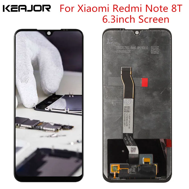 

Keajor Screen For Xiaomi Redmi Note 8T Lcd Screen Tested AAA Lcd Display+Touch Screen Replacement For Xaiomi Redmi Note 8T